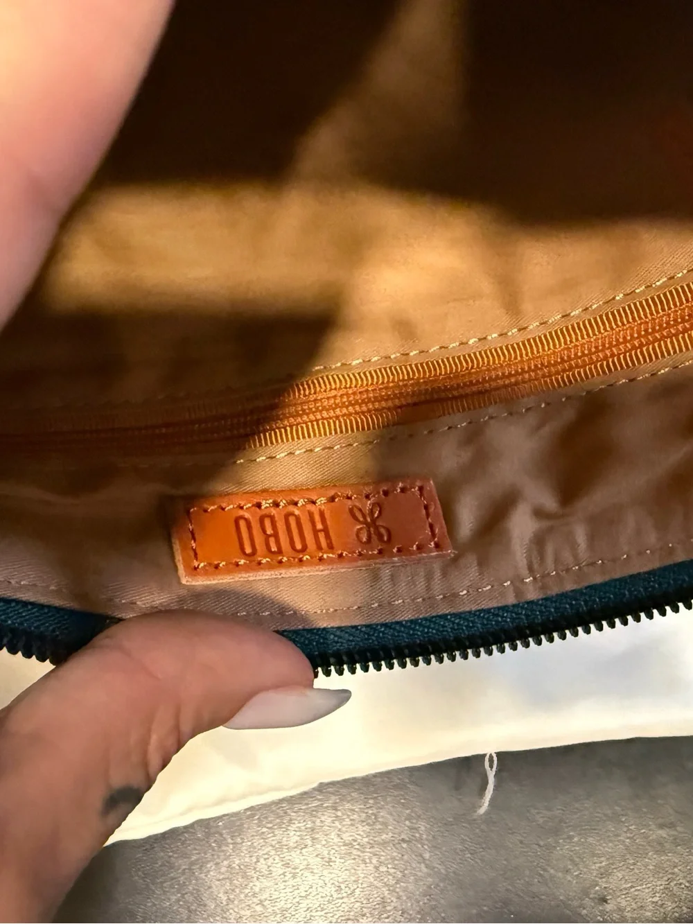 HOBO teal patent